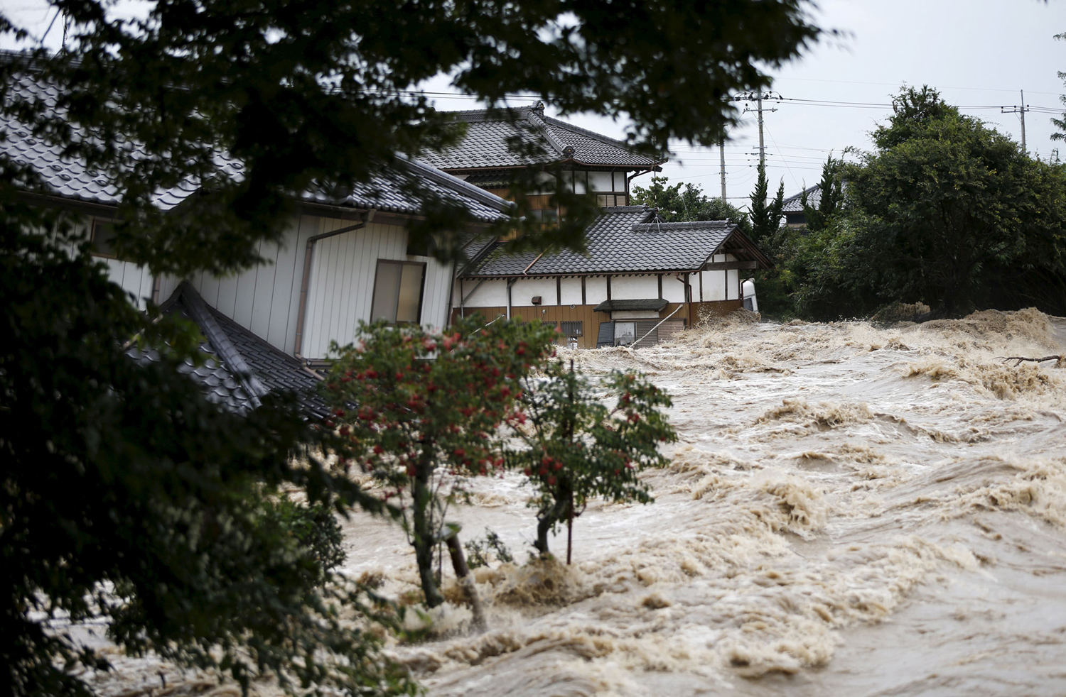 Typhoon Etau Triggers Flooding in Japan 05