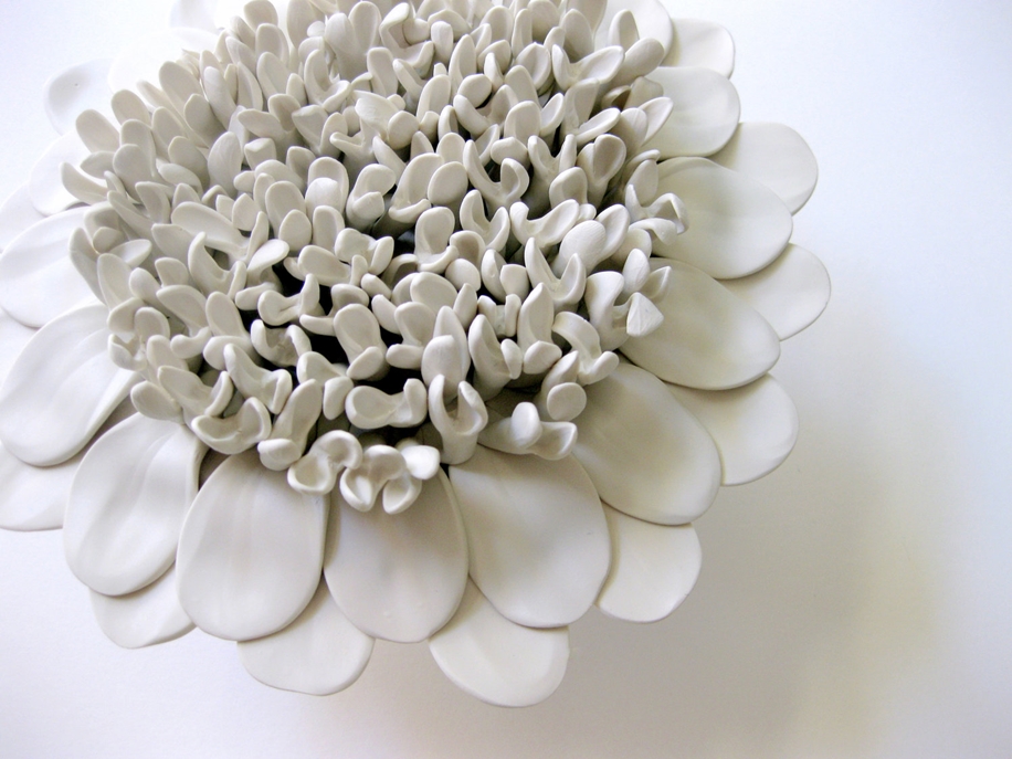 Polymer Flower Sculptures and Tiles by Angela Schwer 12