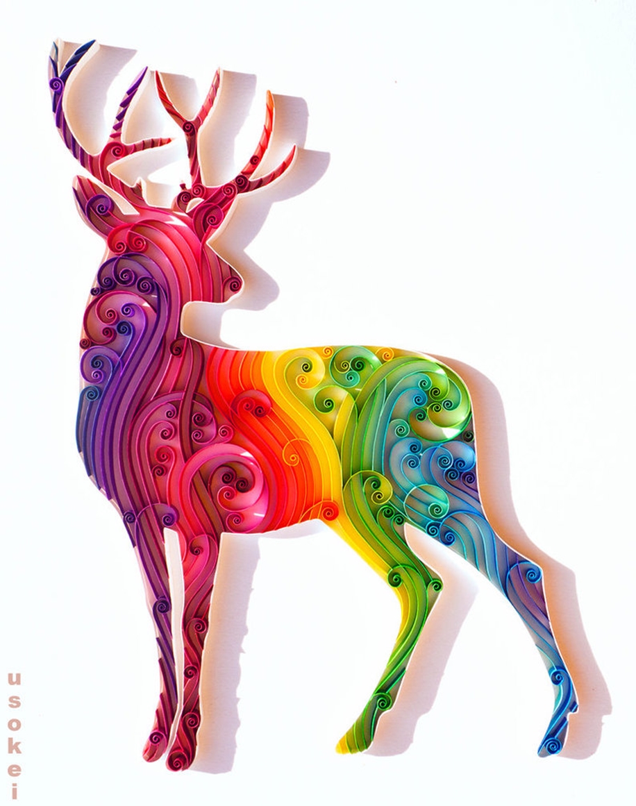 Colorful quilling-work Katherine Usowa 02