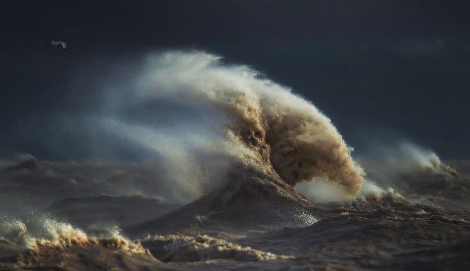 The fury of the waves in the photo Dave Sandford 10