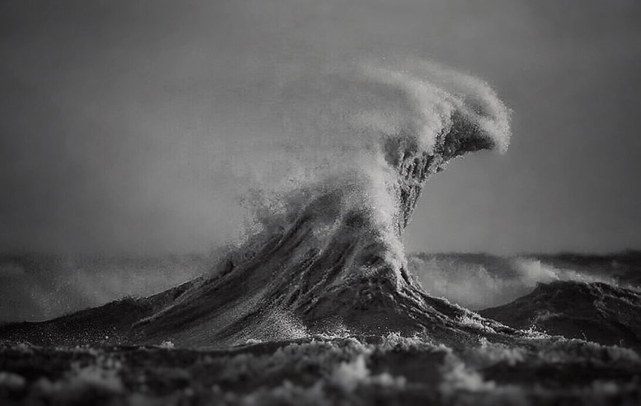 The fury of the waves in the photo Dave Sandford 11