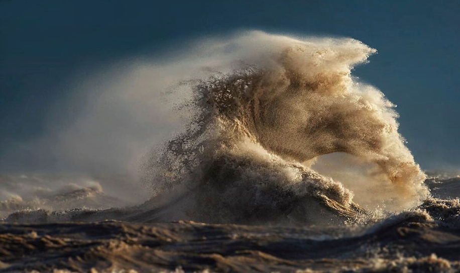 The fury of the waves in the photo Dave Sandford 14