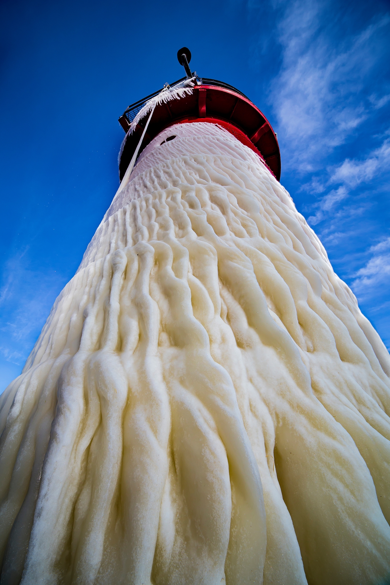 Frozen Lighthouses on Lake Michigan 05