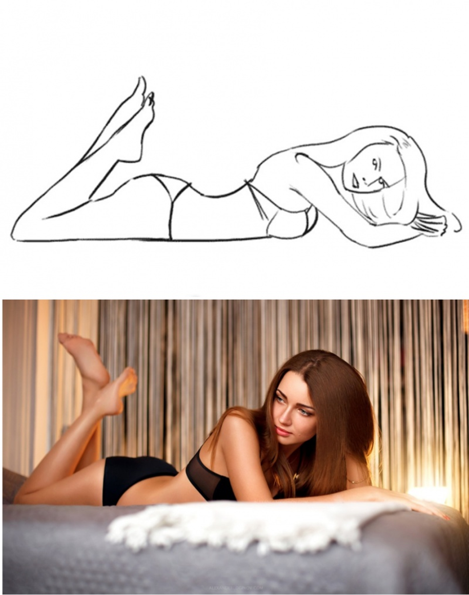 20 successful female poses for the photoshoot 15