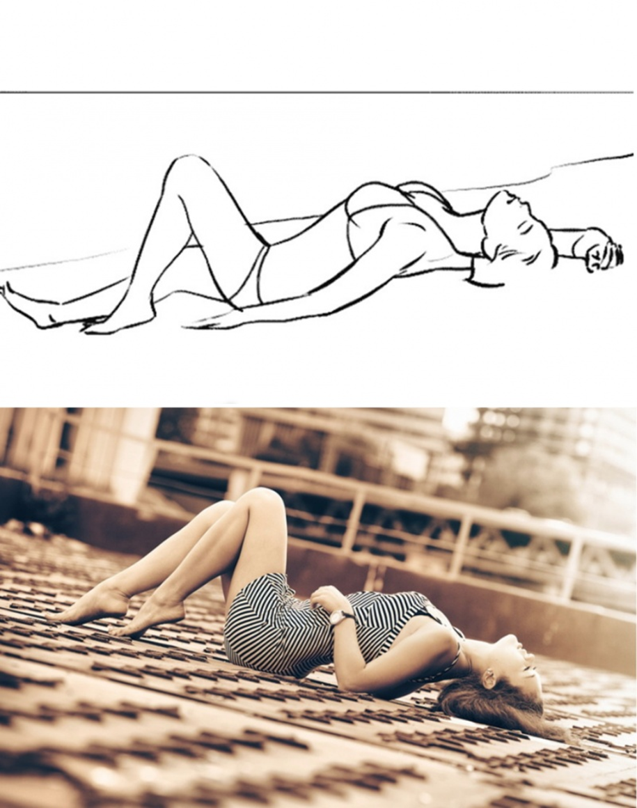 20 successful female poses for the photoshoot 16
