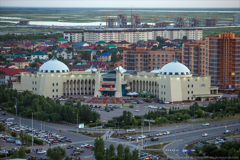 Evening Astana from the height 24
