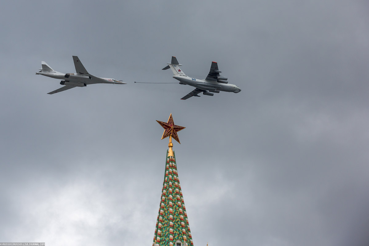 A rehearsal of aircraft parade on Victory Day 11