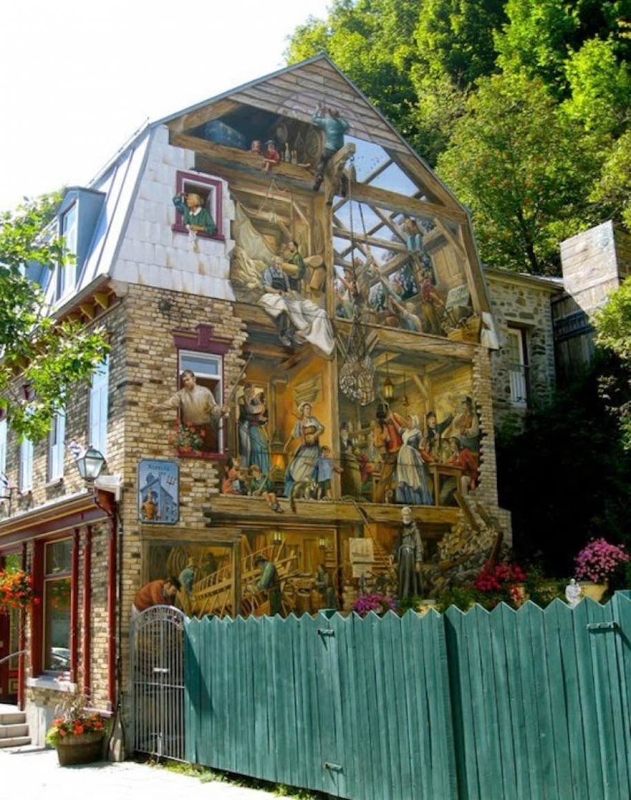 Three-dimensional street art from around the world, the reality of which affects 06