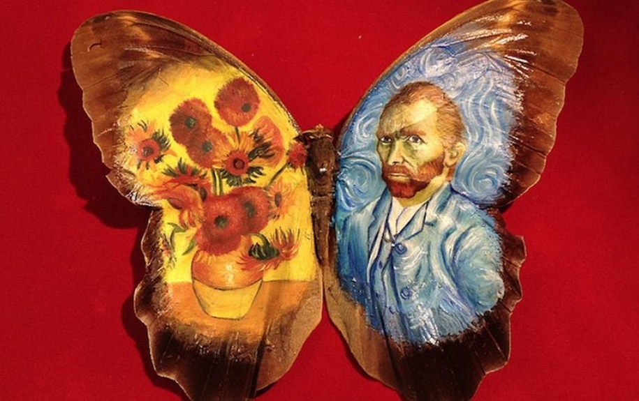 Amazing paintings on the wings of butterflies 08