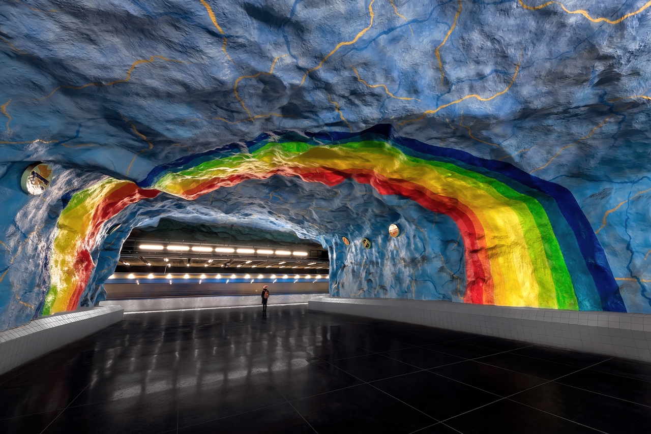 Stockholm's Colourful Metro Stations 05