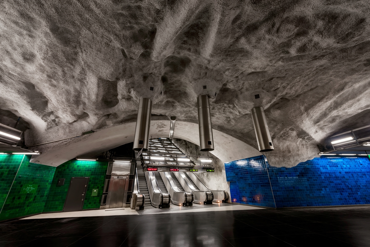 Stockholm's Colourful Metro Stations 07
