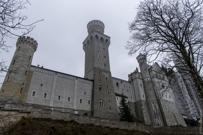 Замок Нойшванштайн в Баварии 