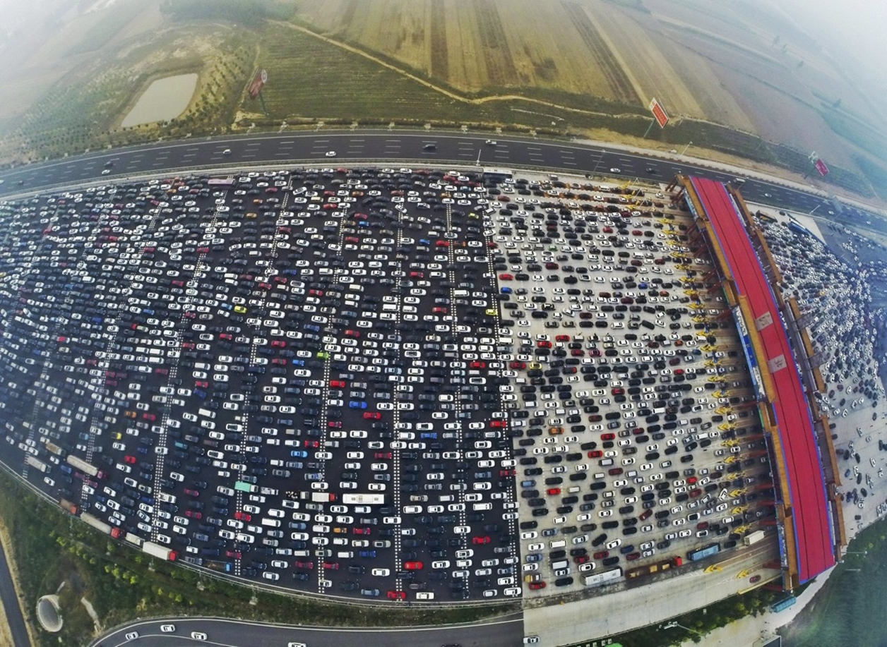40 полосное шоссе в китае