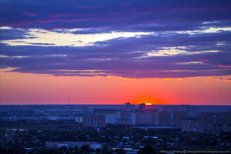 Закат в казани сегодня фото