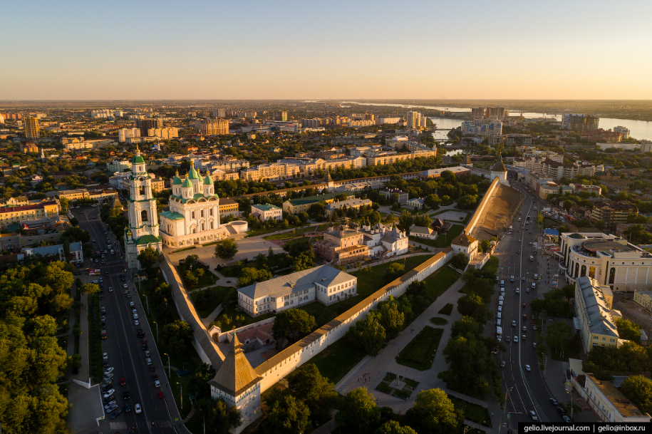 Астрахань с высоты — каспийские ворота России