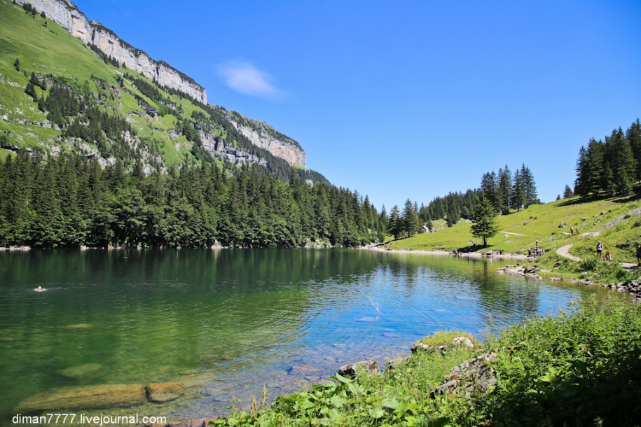 Швейцария. Прогулка к озеру Зееальпзее и на гору Эбенальп