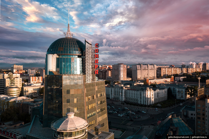 Фото Самары с высоты — космический город на Волге