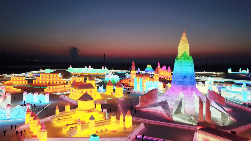 Фестиваль льда и снега в Харбине 2021 
