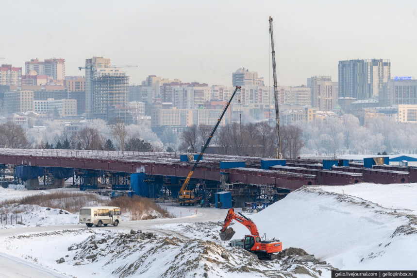 Как строят 4-й мост в Новосибирске 