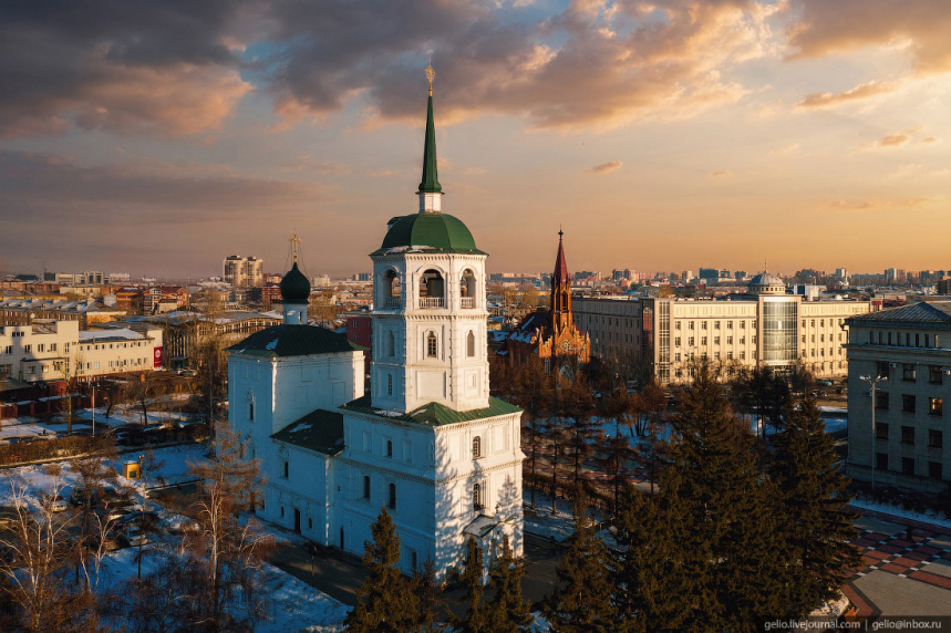 Иркутск с высоты – культурная столица Восточной Сибири 