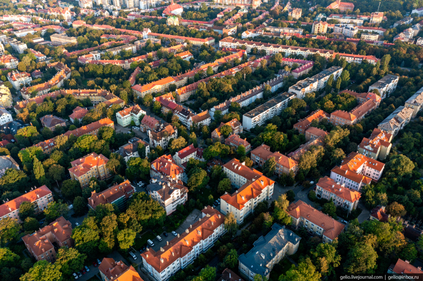 Калининград с высоты — самый европейский город России