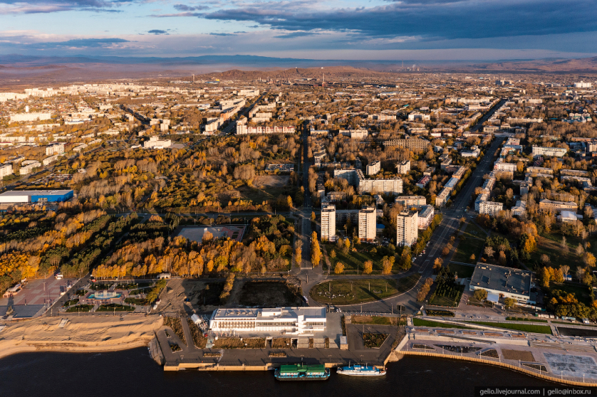 Комсомольск-на-Амуре с высоты – промышленная столица Дальнего Востока