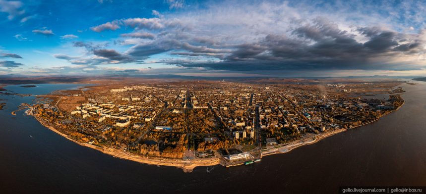Комсомольск-на-Амуре с высоты – промышленная столица Дальнего Востока