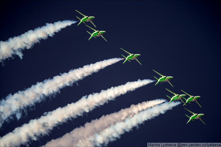 Dubai Air Show 2021. Эффектные кадры с авиашоу 