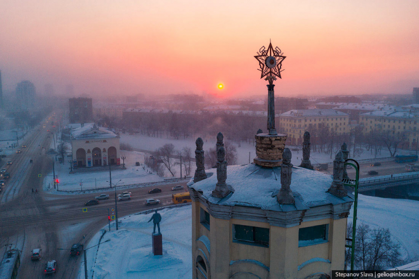 Зимний Новокузнецк — южная столица Кузбасса 